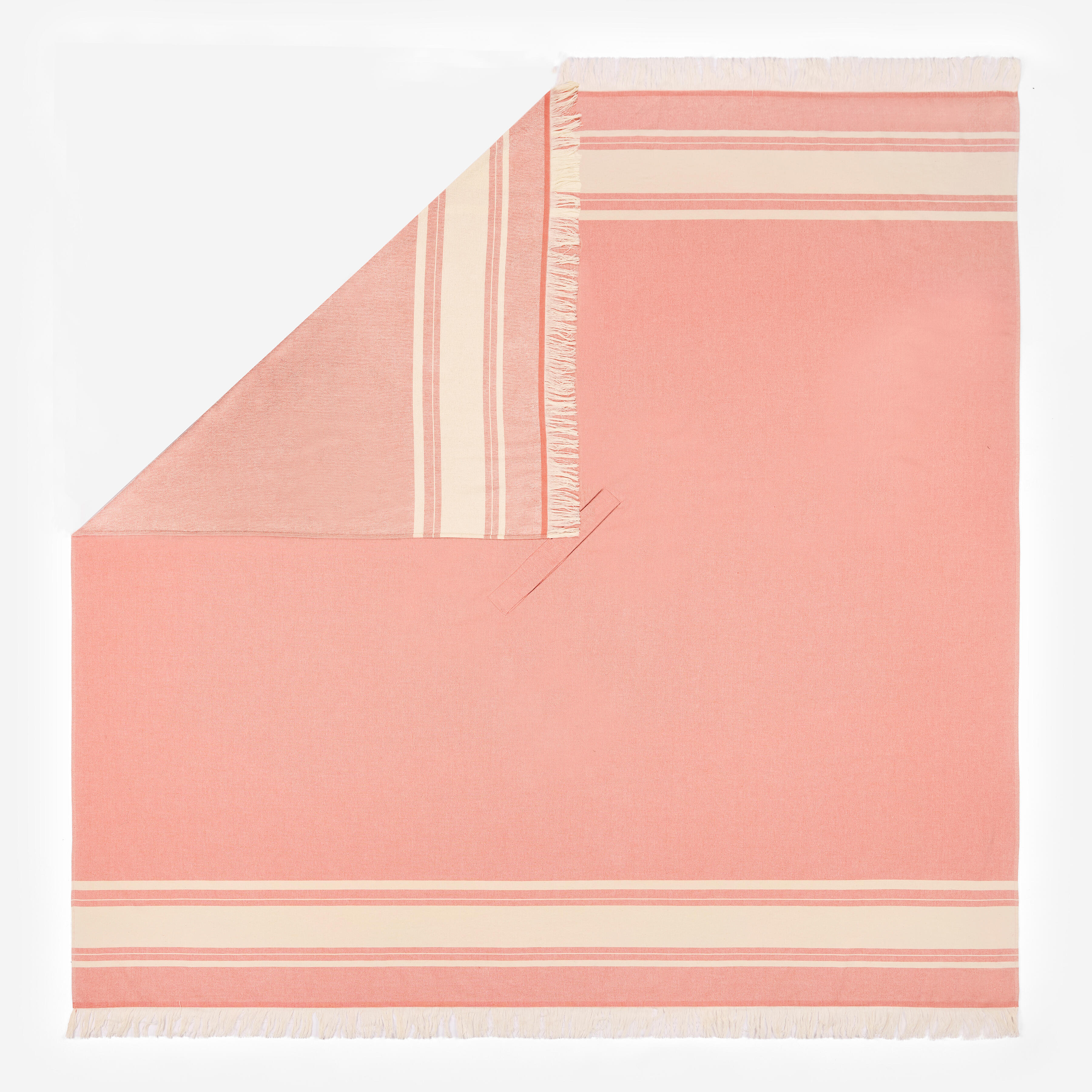 Serviette de plage poncho XXL 190 x 190 cm, orange