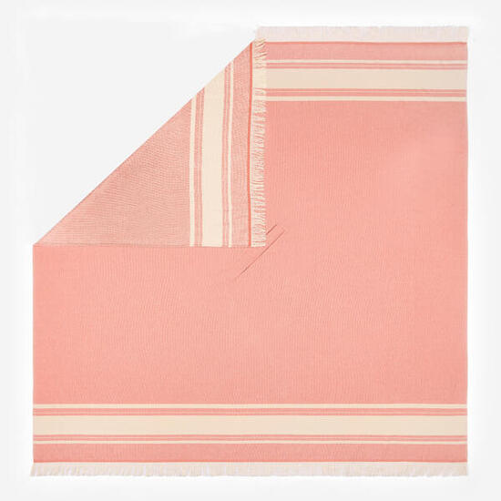 Serviette de plage poncho XXL 190 x 190 cm, orange