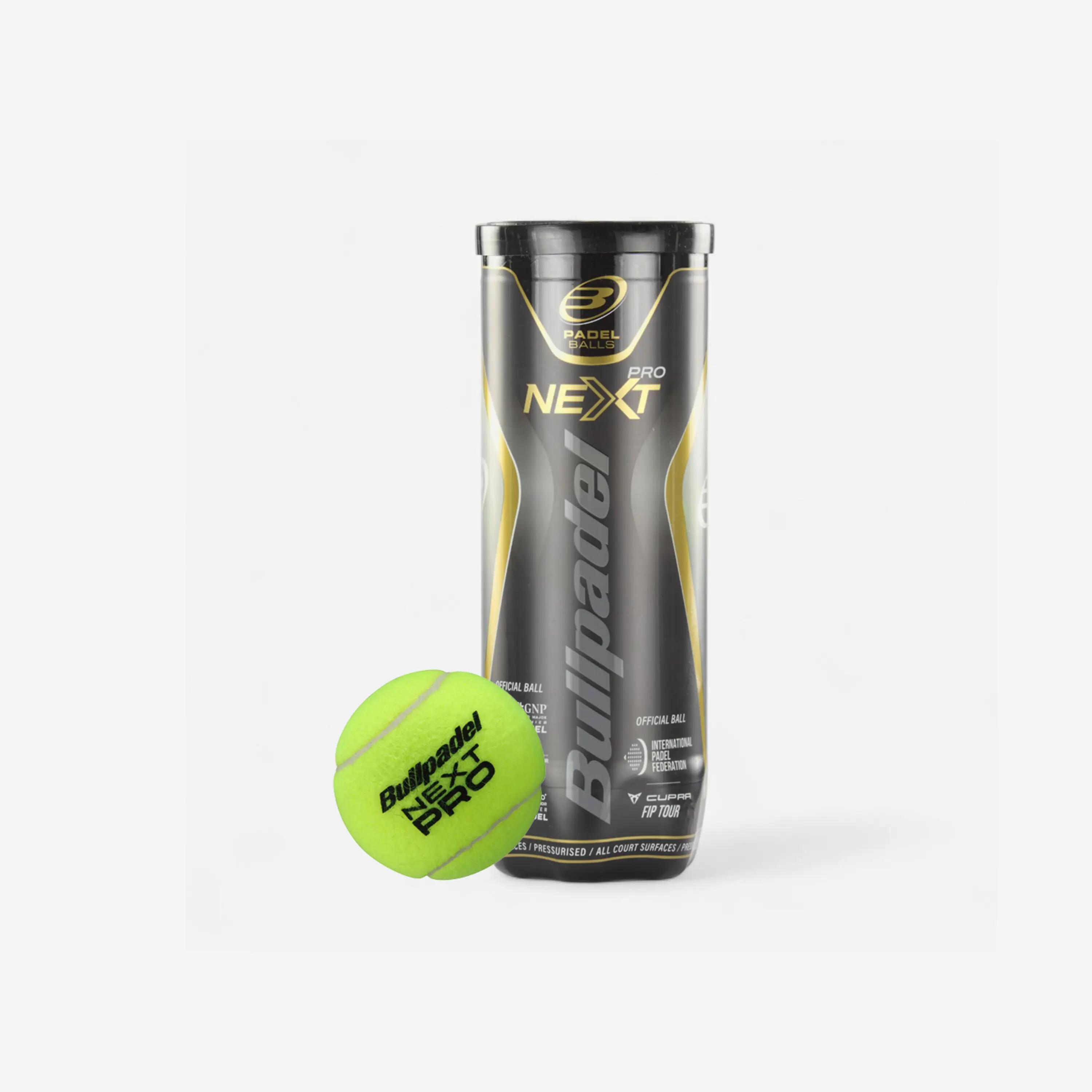 Tripack bolas de padel pressurizadas - Bullpadel FIP Next Pro 2/4