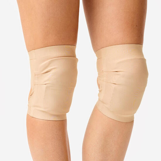 Genouillères de danse en gel, beige