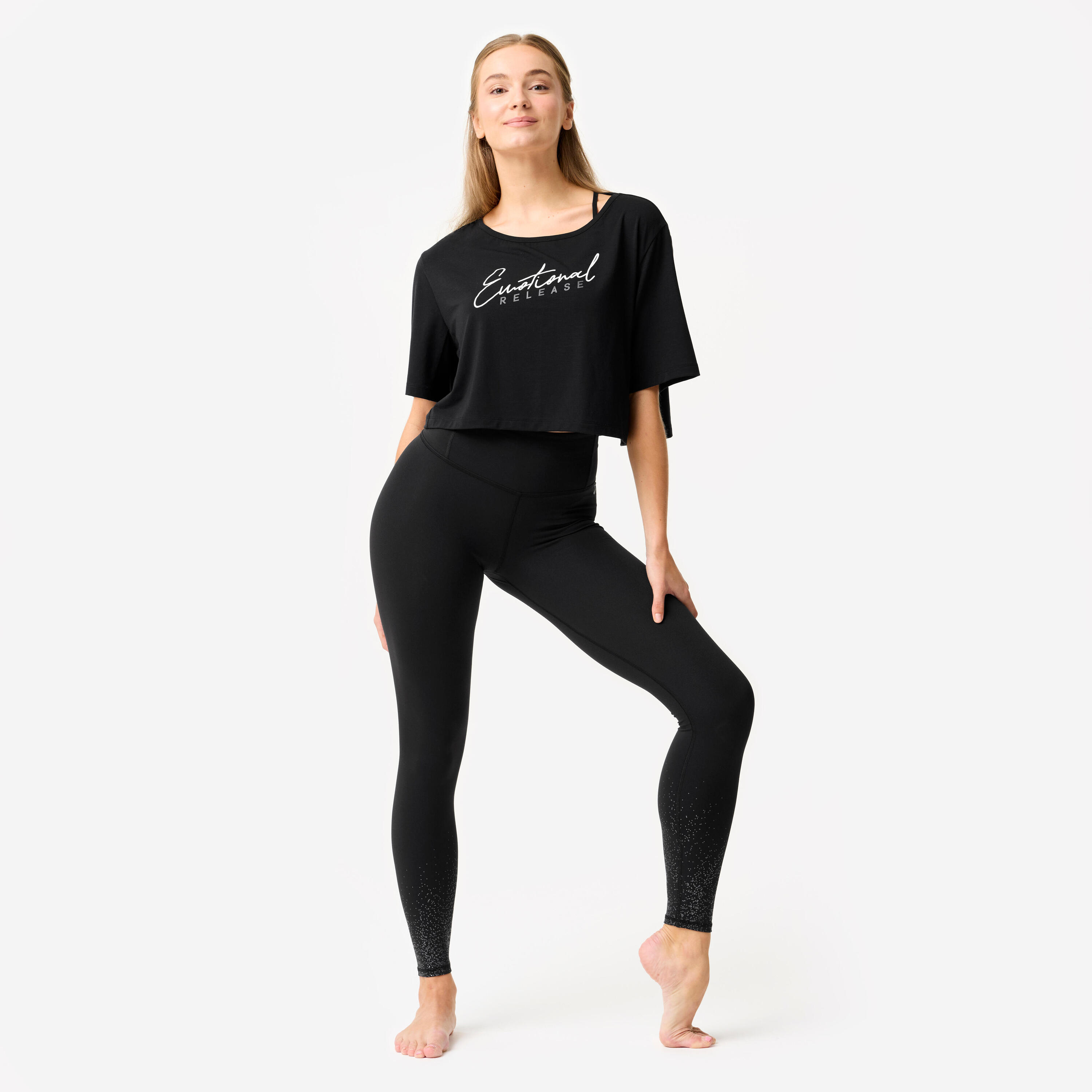 T-shirt de danse court femme 2/10