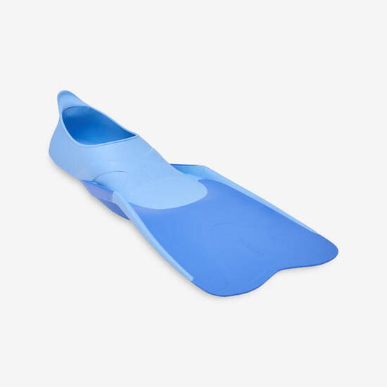 Palmes plongée Enfant, FF 100 courtes Bleues