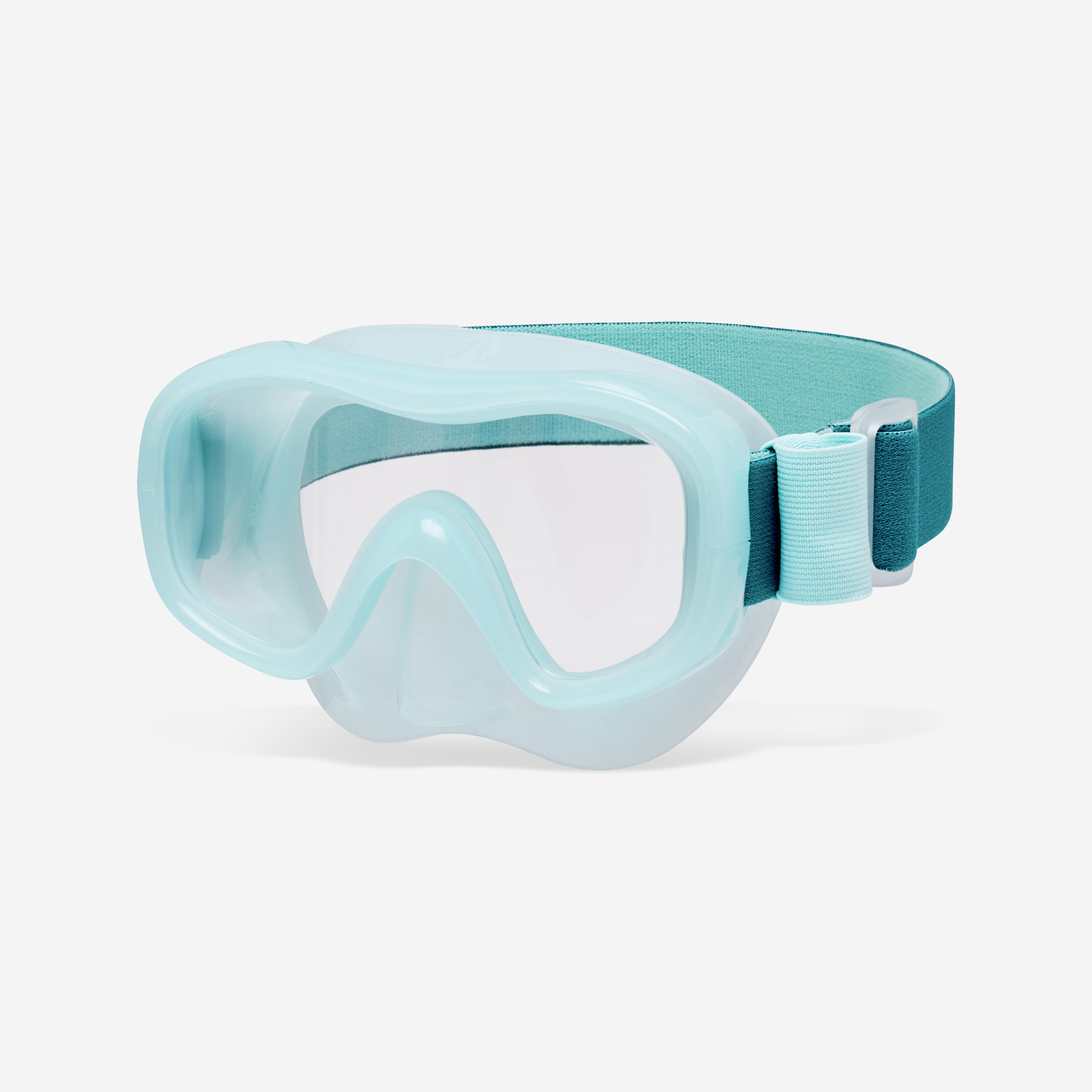 Kids anti-fog diving mask 100 comfort, Light Green