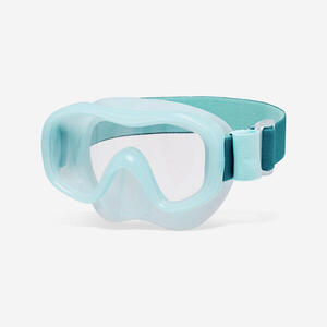 Gafas snorkel Niños Cómoda Antivaho 100 Verde Claro