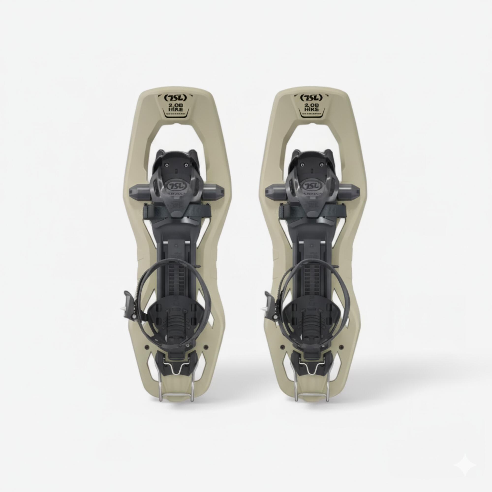 TSL Snowshoes pack - TSL 2.08 HIKE - Beige - and aluminium HIKE poles 3