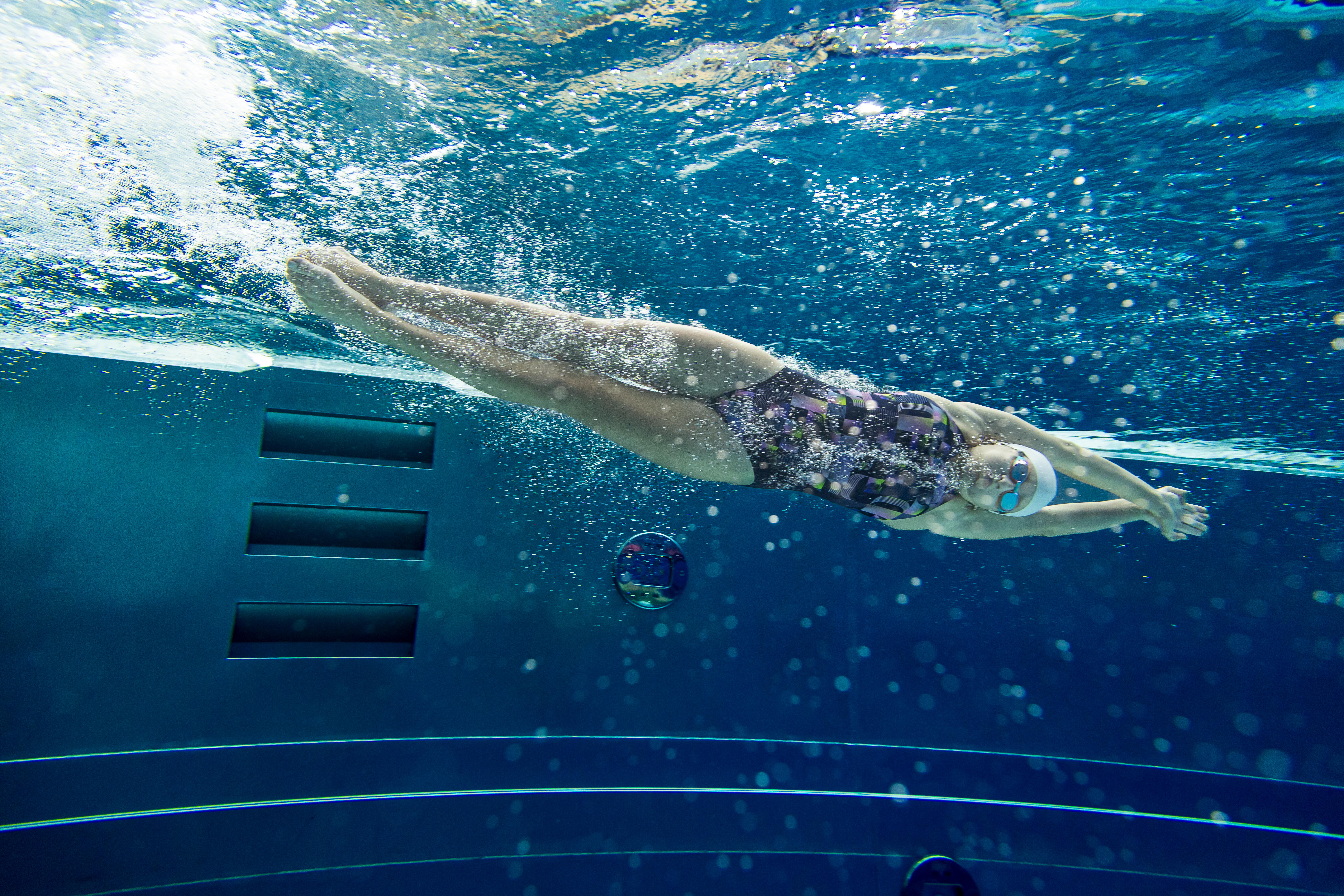 Maillot de natation 1 pièce fille, Kamiye - DECATHLON