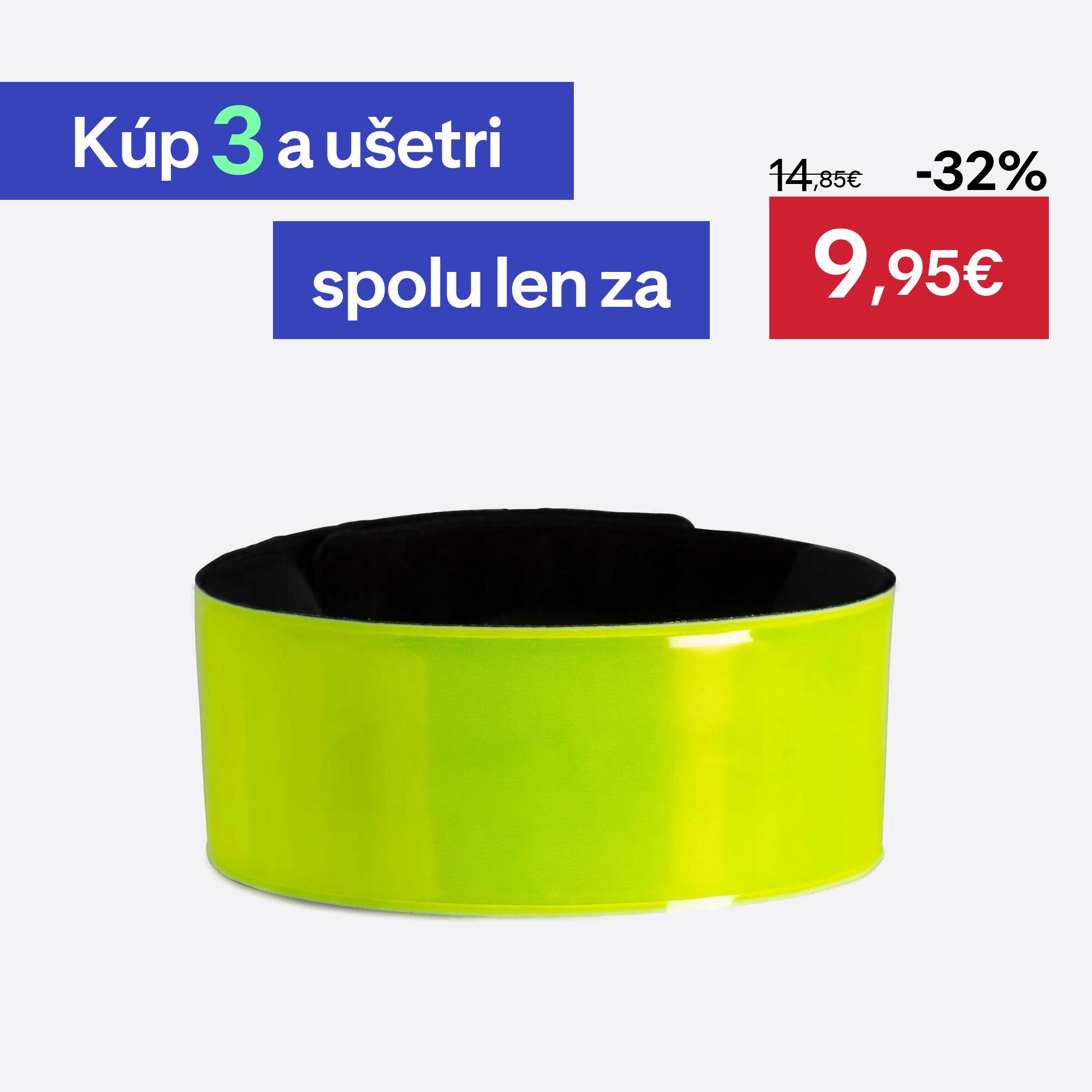 BTWIN Reflexná cyklistická páska 540 žltá 0