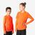 Sous-maillot de foot thermique seamless manches longues enfant, Keepdry orange