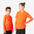 Sous-maillot de foot thermique seamless manches longues enfant, Keepdry orange