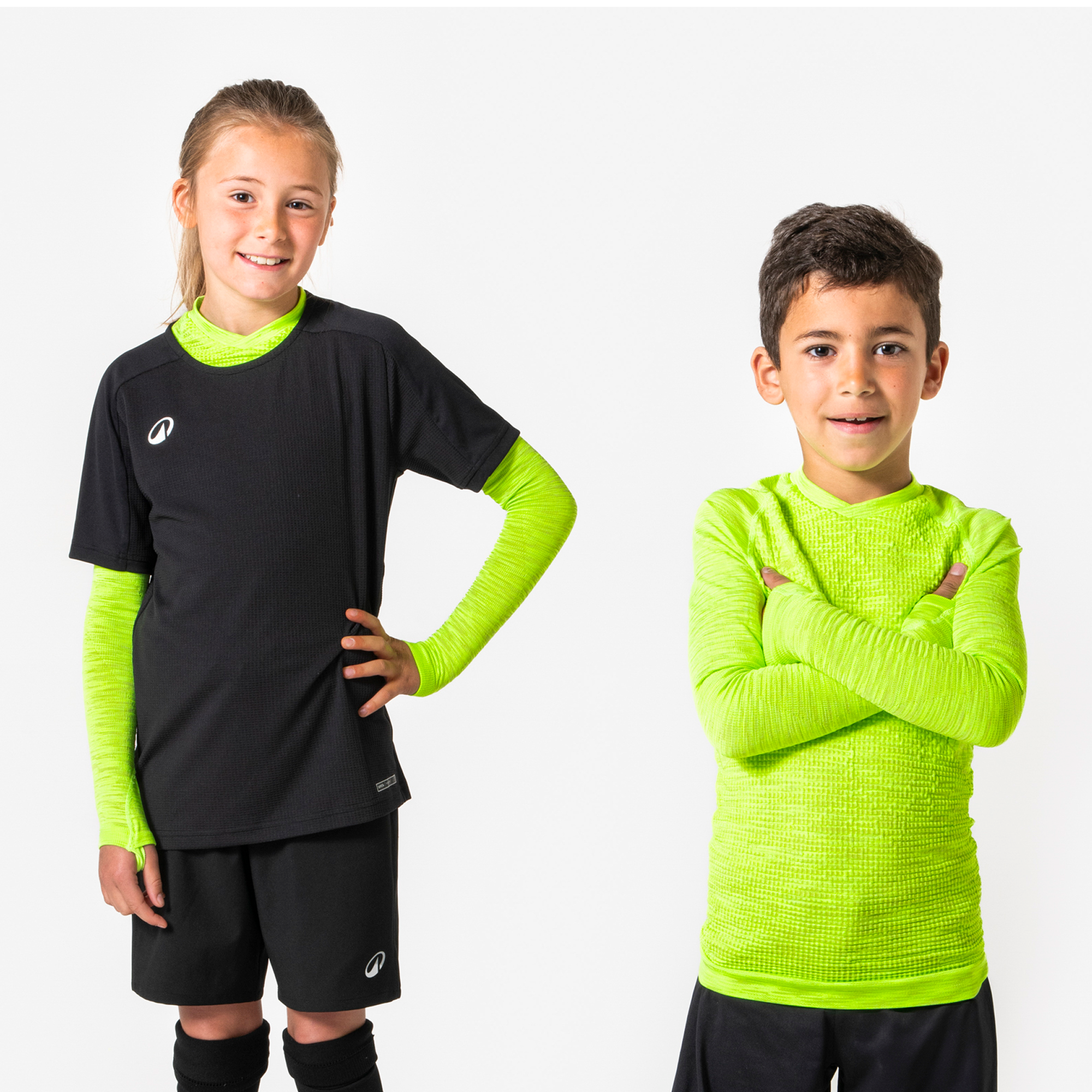 Sous-maillot de foot thermique seamless ml enfant, keepdry jaune fluo - Football - Kipsta- Clubs - Entreprises - Collectivités - Associations