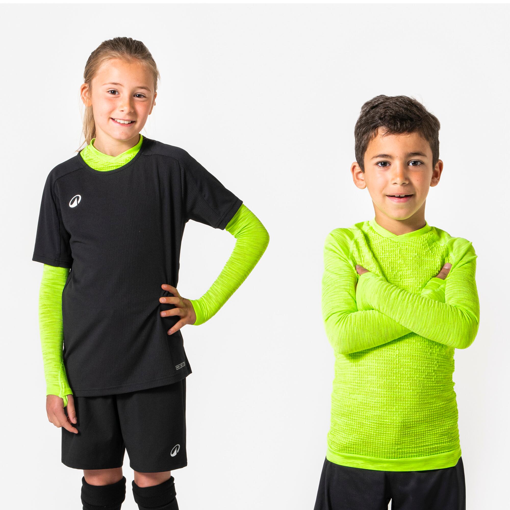 KIPSTA Intimo termico calcio bambini KEEPDRY giallo