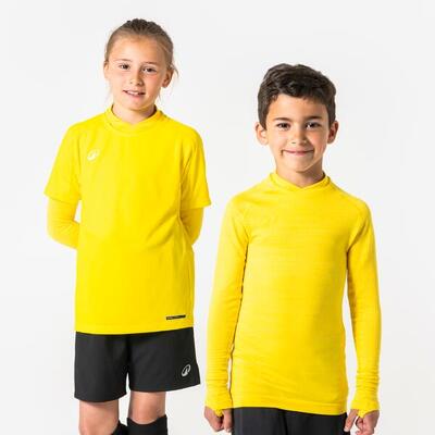 Maglia termica calcio bambino KEEPDRY giallo