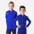 Sous-vetement thermique haut manches longues enfant bleu indigo keepdry 500