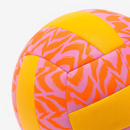 М'яч BV500 для пляжного волейболу фіолетовий/жовтий