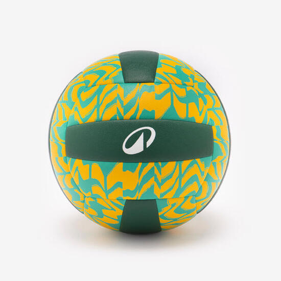 Ballon de beach volley, BV500 vert jaune