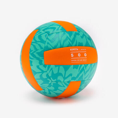 М'яч BV500 для пляжного волейболу світло-синій/помаранчевий