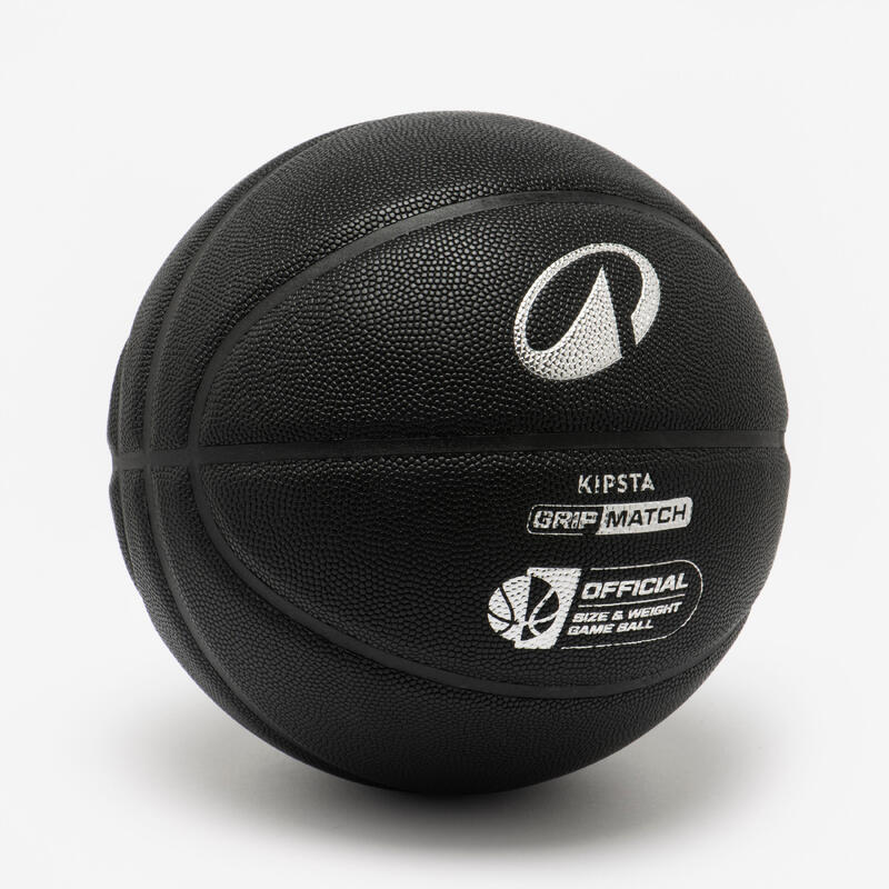 Basketbol Topu - 7 Numara - Gümüş Rengi/Siyah - Grip Match BT500X