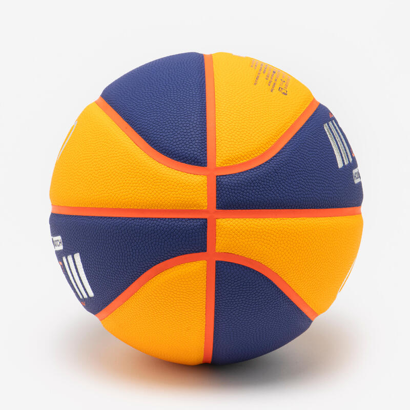 Minge de baschet 3X3 mărimea 6 - CONTROL MATCH BT500 Galben Albastru