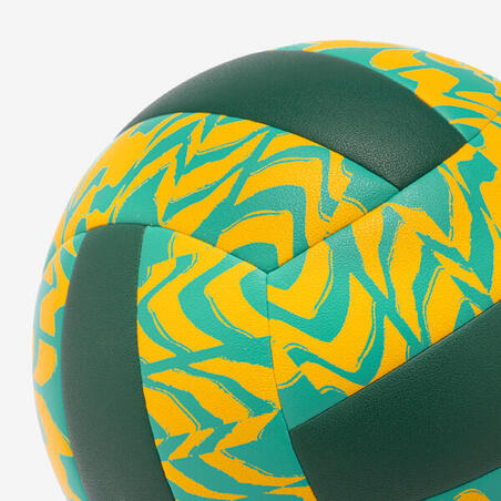 М'яч BV500 для пляжного волейболу зелений/жовтий