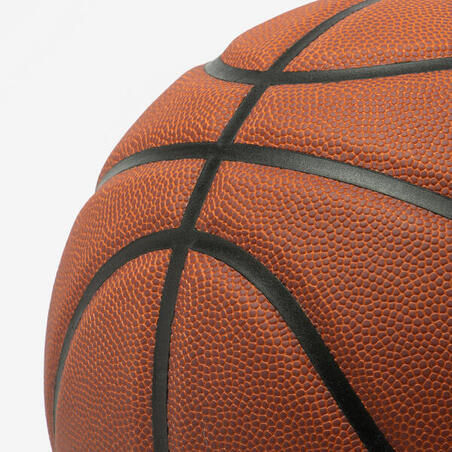 М'яч баскетбольний BT500 розмір 7 коричневий/FIBA