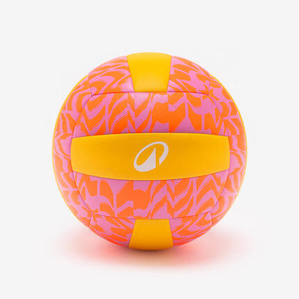 ballon de beach volley, BV500 violet jaune