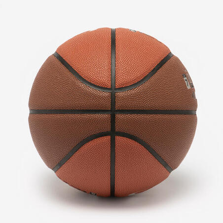 Баскетбольний м'яч BT500 розмір 7 коричневий/оранжевий