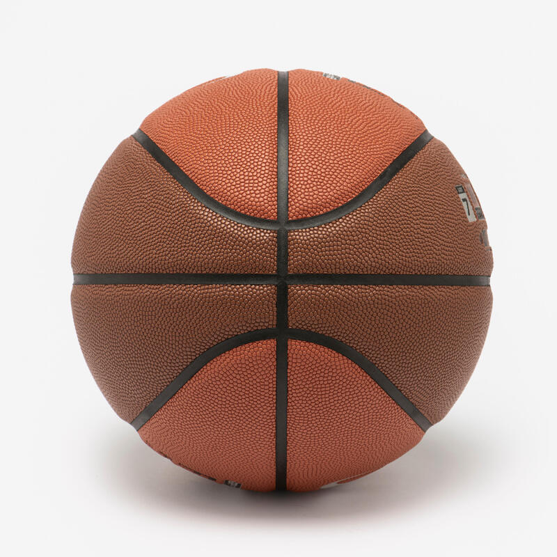 Minge de baschet FIBA mărimea 7 - GRIP MATCH BT500X Maro