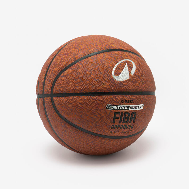 Minge de baschet FIBA mărimea 5 - CONTROL MATCH BT500 Maro