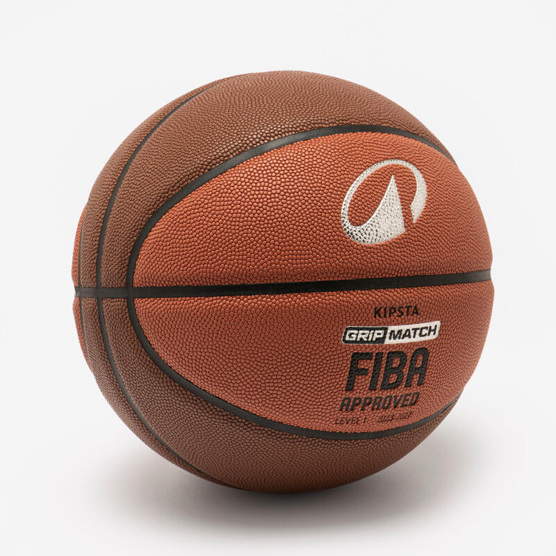 Basketbol Topu - 7 Numara - Kahverengi - Grip Match BT500X