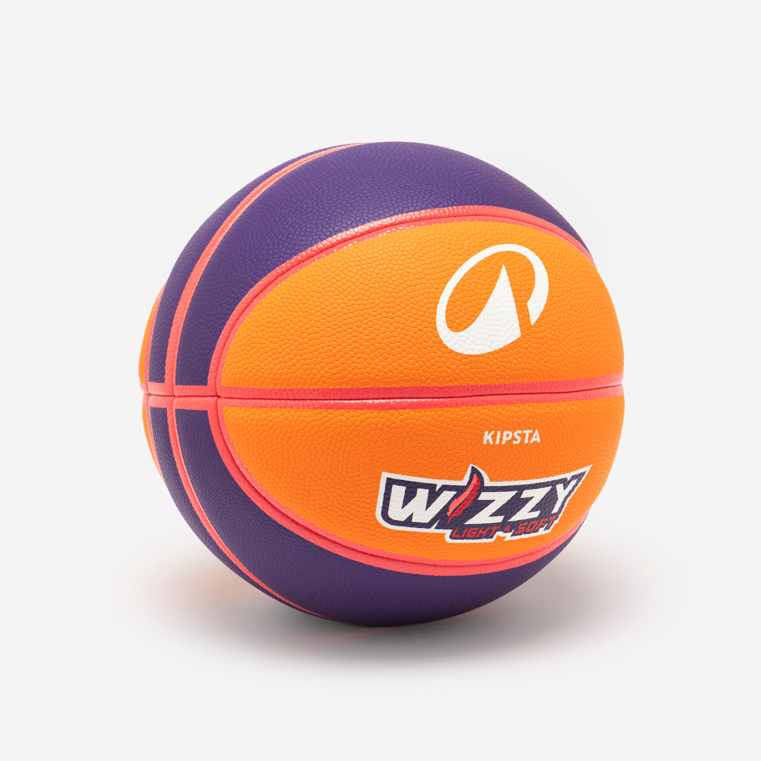 Ballon de basketball taille 5 - WIZZY K900 orange violet 2/5