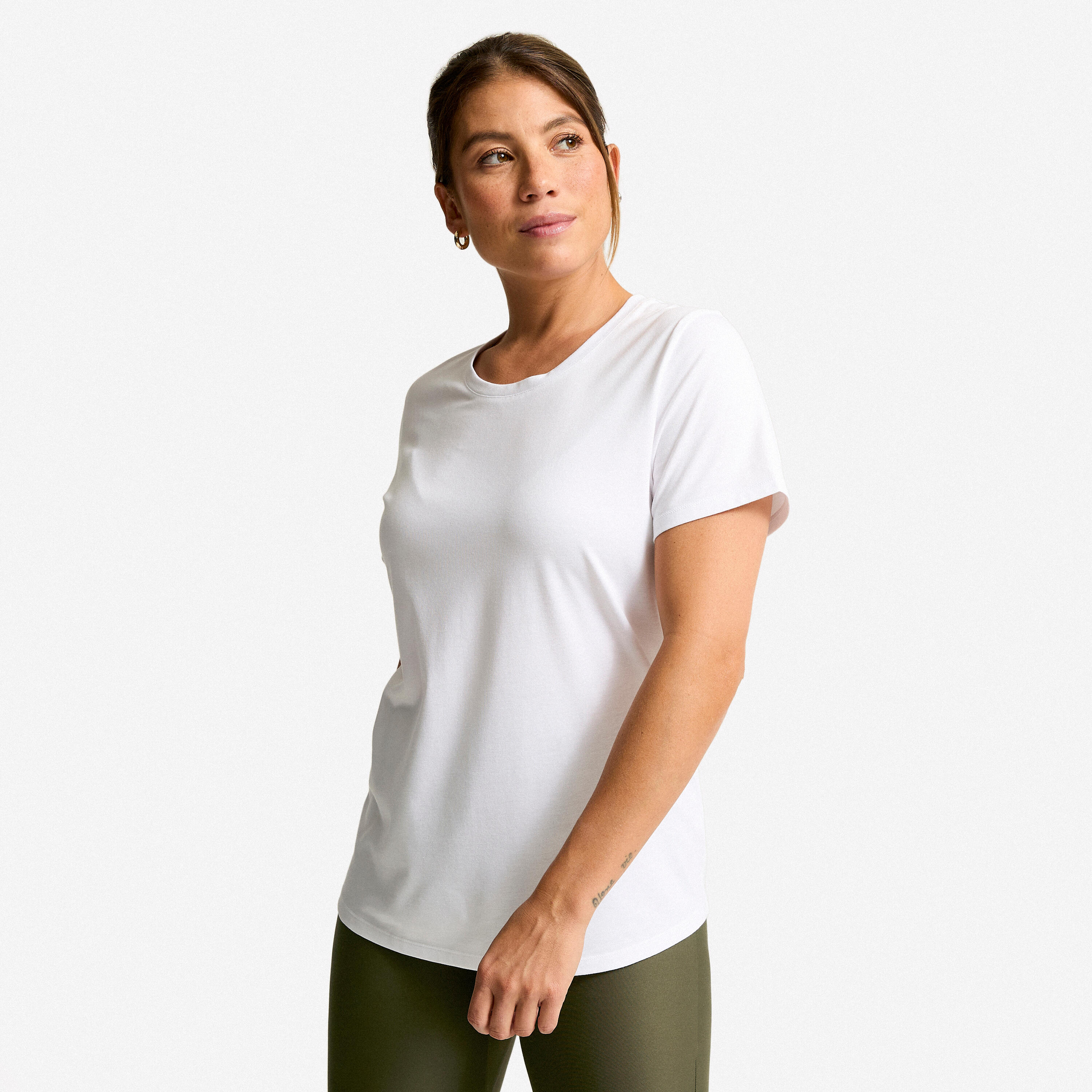 Women's Short-Sleeved T-Shirt Coolmax - White-image-33