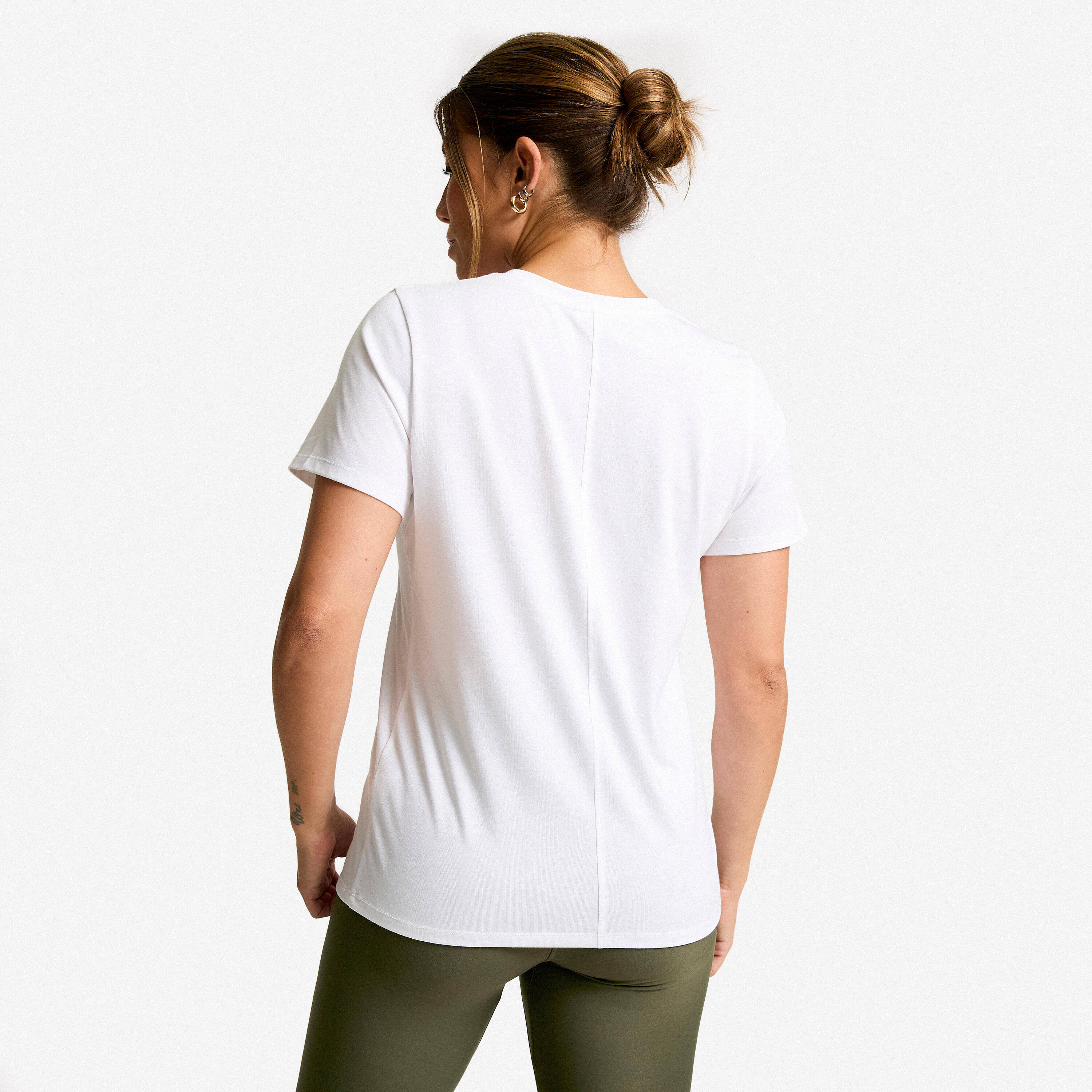 Women's Short-Sleeved T-Shirt Coolmax - White -  3