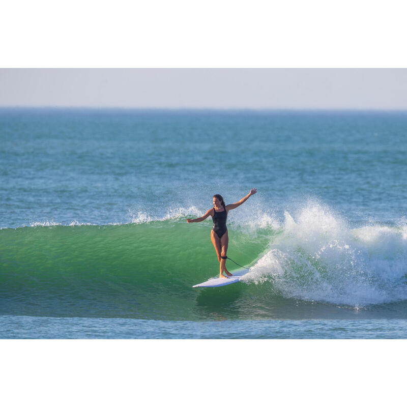 Placă de longboard surf 9'4, 900 Noserider clear Alb