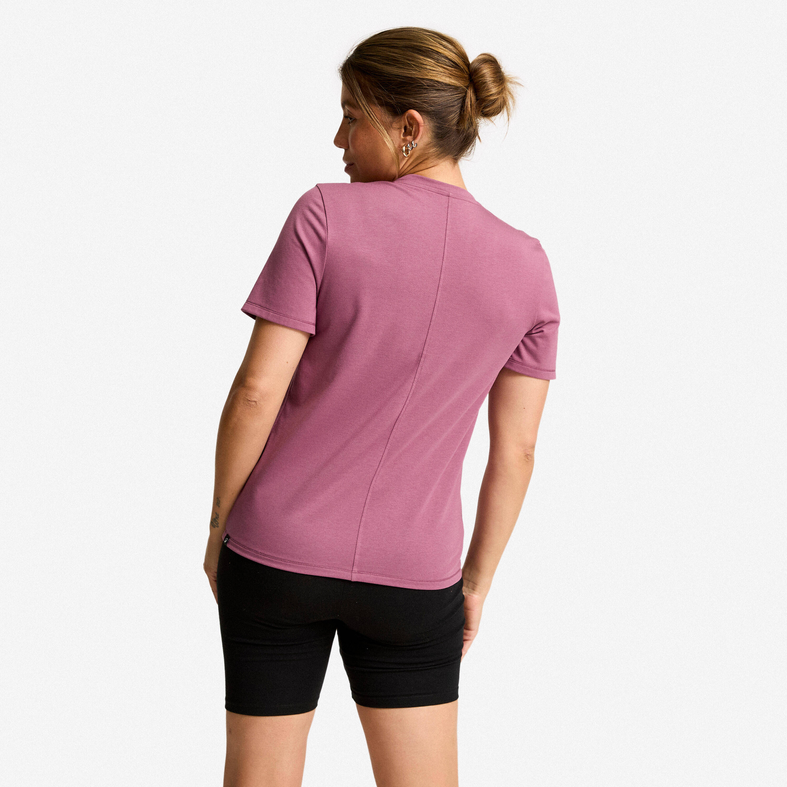 Women's V-Neck T-Shirt Coolmax - Purple -  3