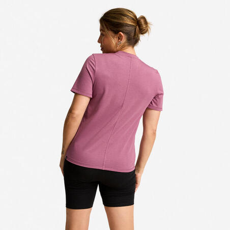 Футболка жіноча з V-подібним вирізом Coolmax фіолетова