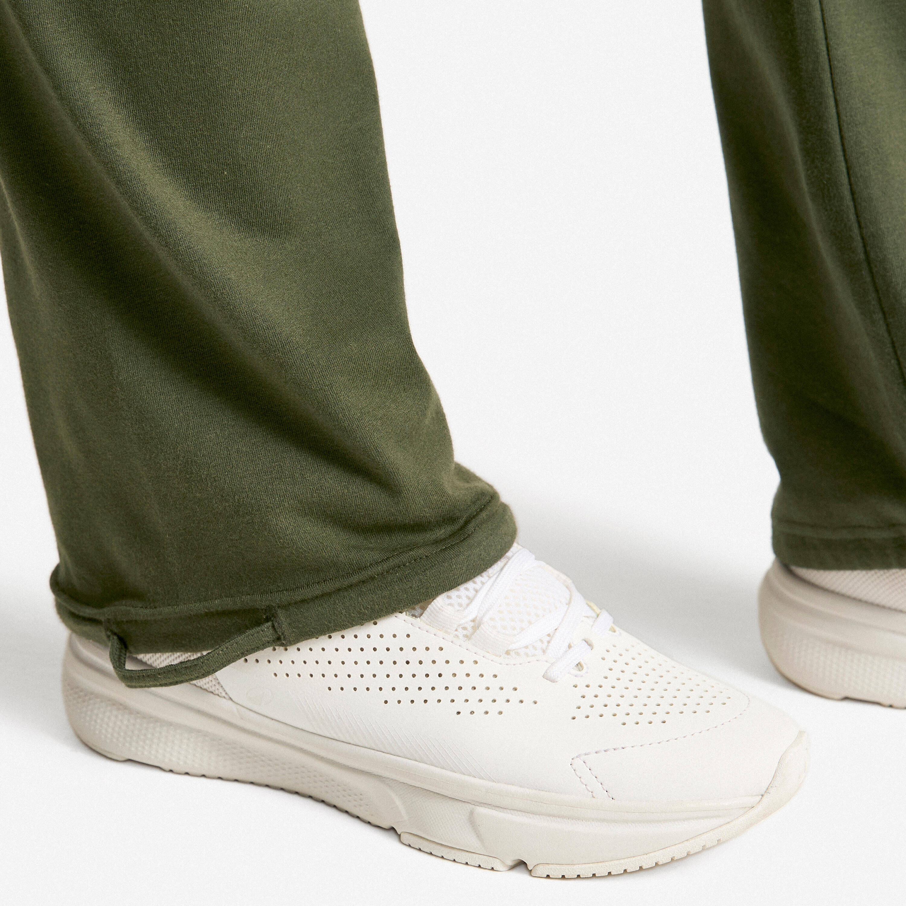 Women Gym Trackpants, Stretchable and Quick Dry 500 - Khaki -  5