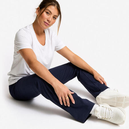 Легінси жіночі для фітнесу темно-сині