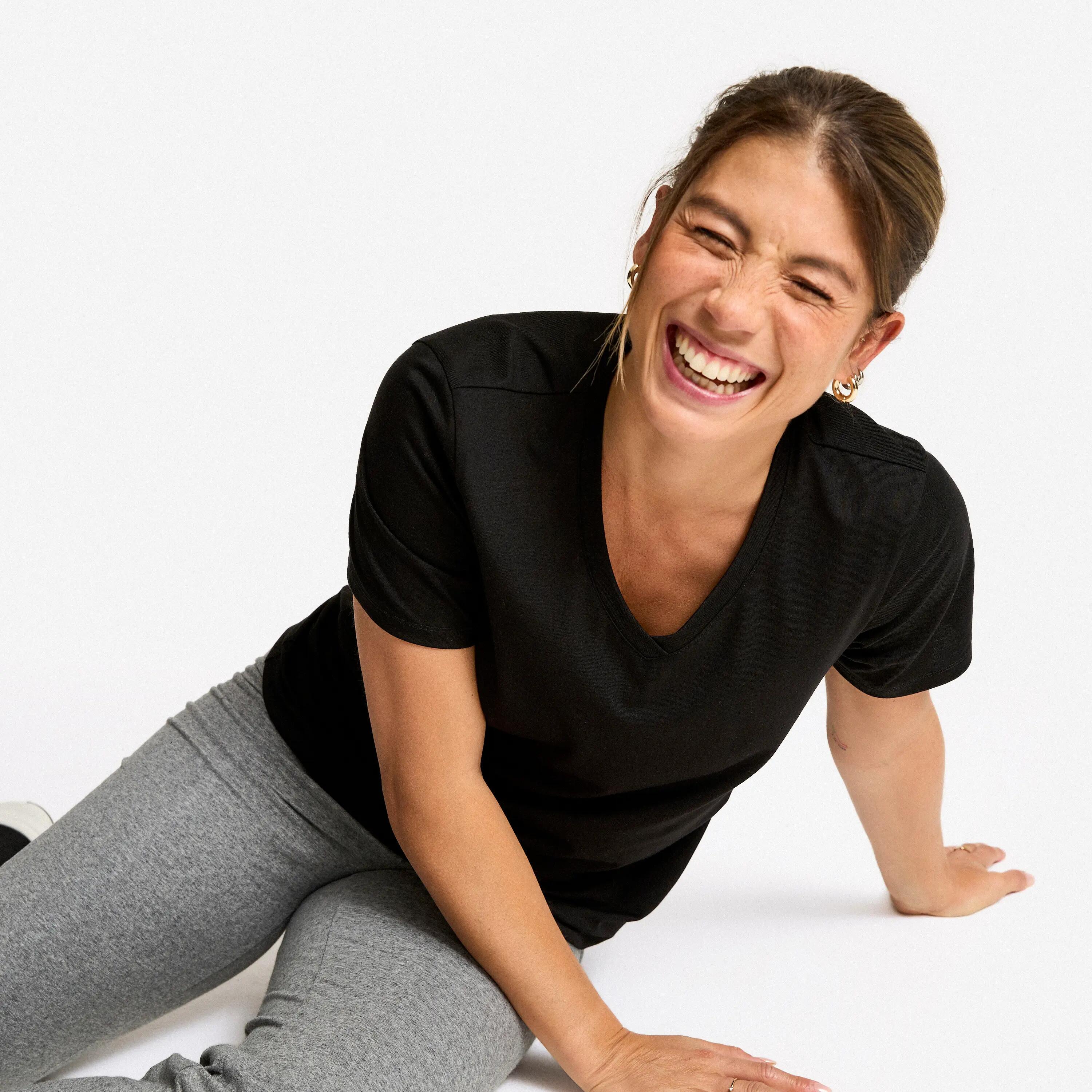 Női fitnesz póló, V-nyakú - Coolmax 8/8