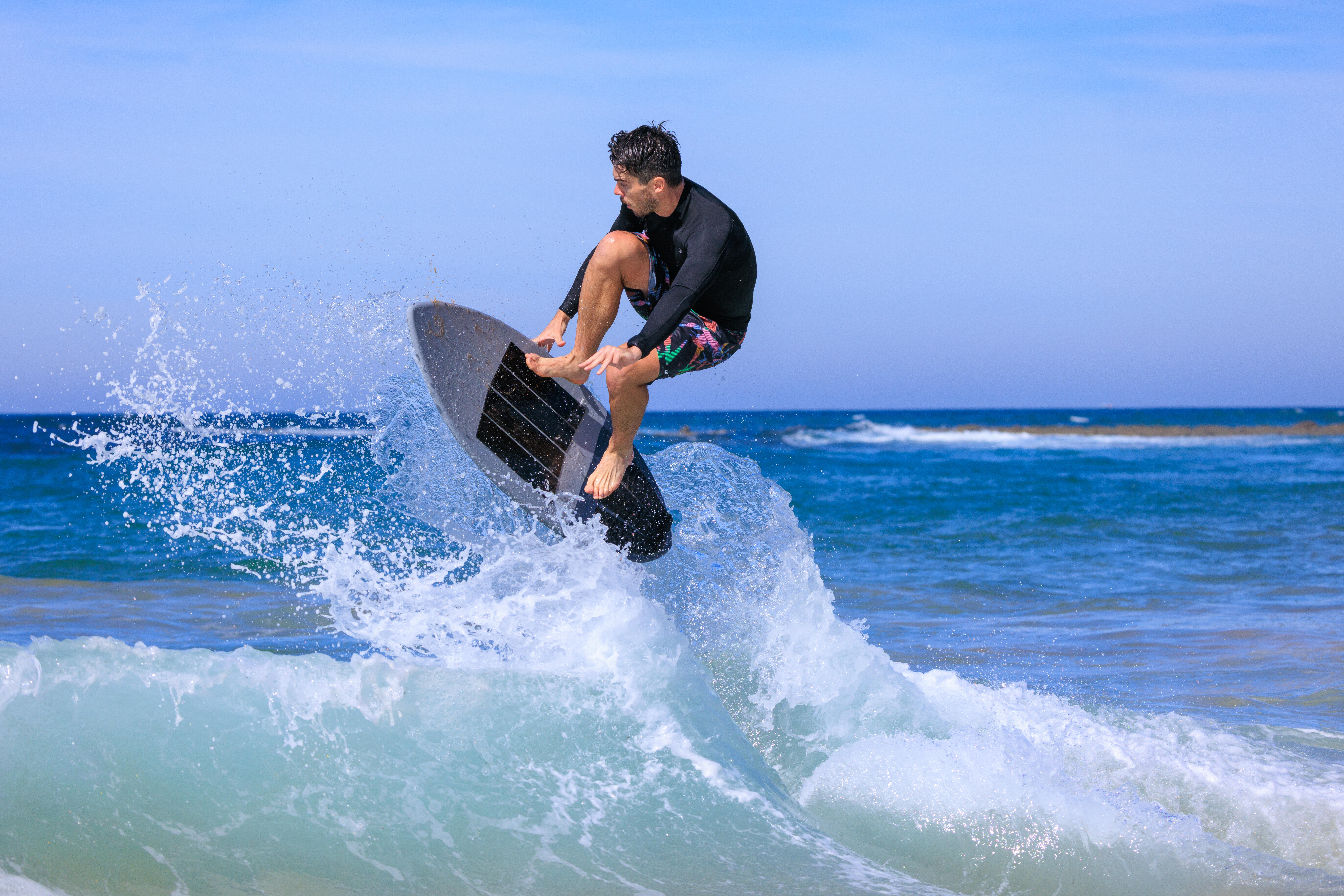 DECATHLON Skimboard 900 z kompozitného vlákna modro-sivý jedna veľkosť · záber 4