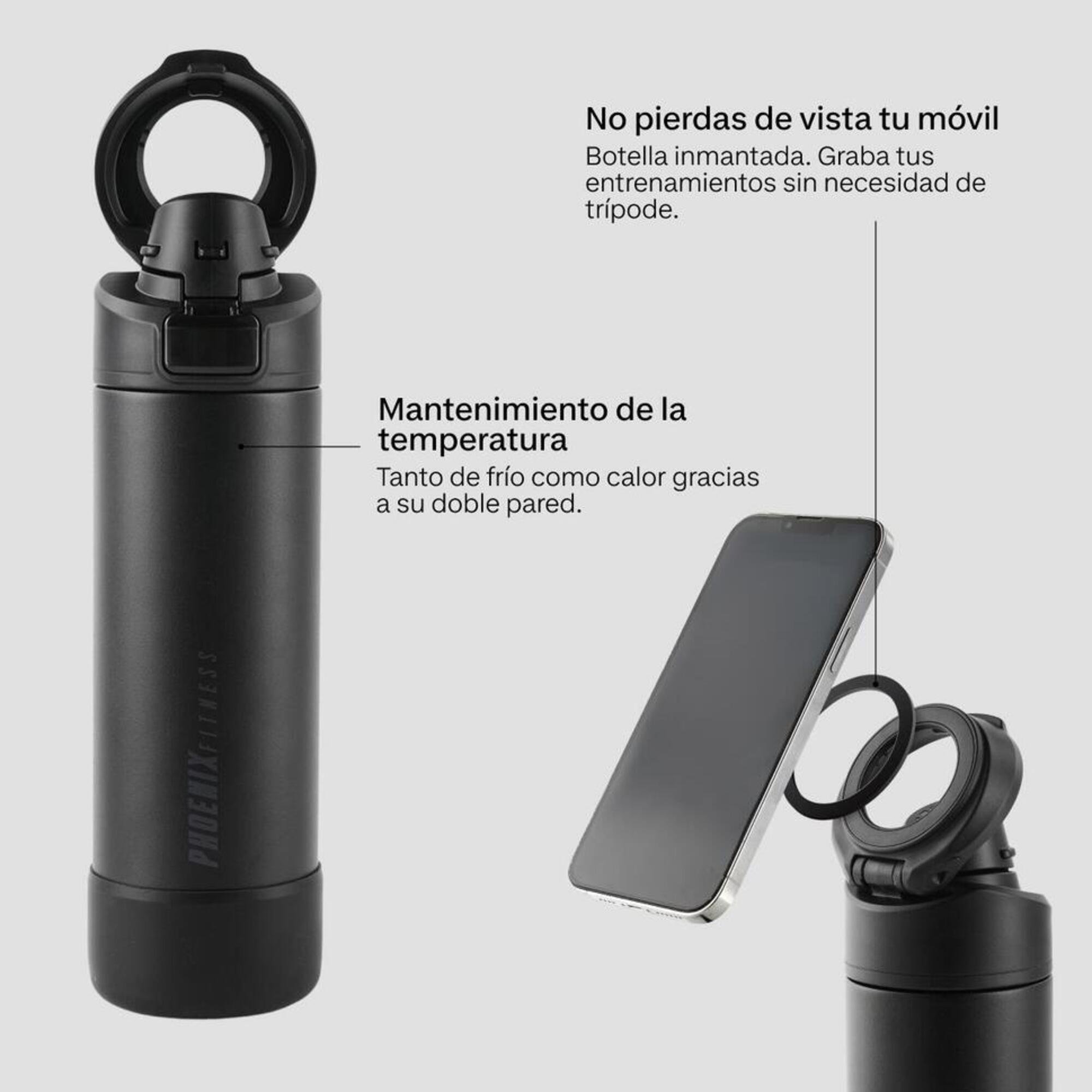 Botella Deportiva Phoenix Negro Imantada 710 ml 15/16