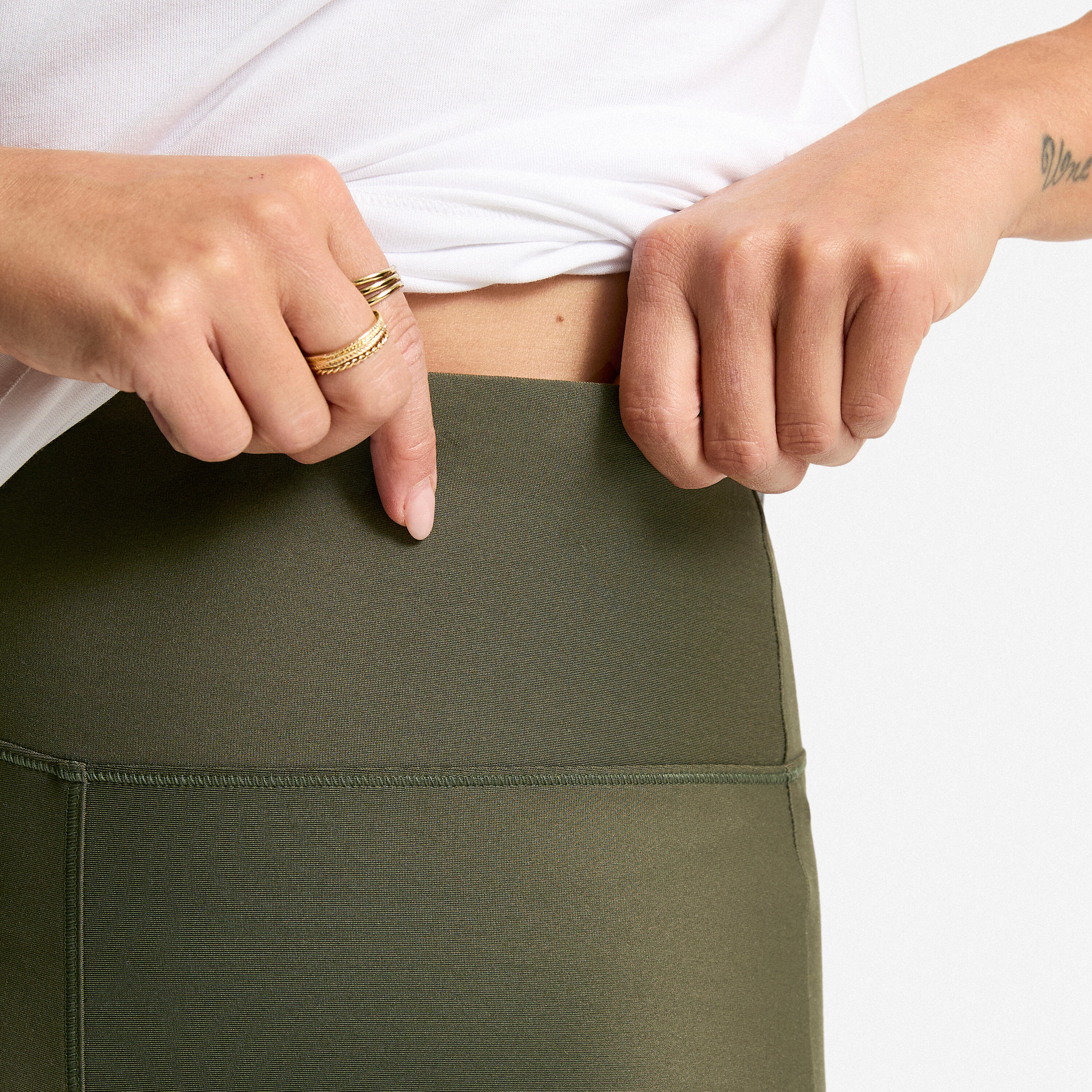 Legging d’entraînement bas et droit femme 3/6