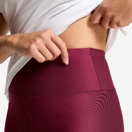 Легінси жіночі для фітнесу бордово-фіолетові