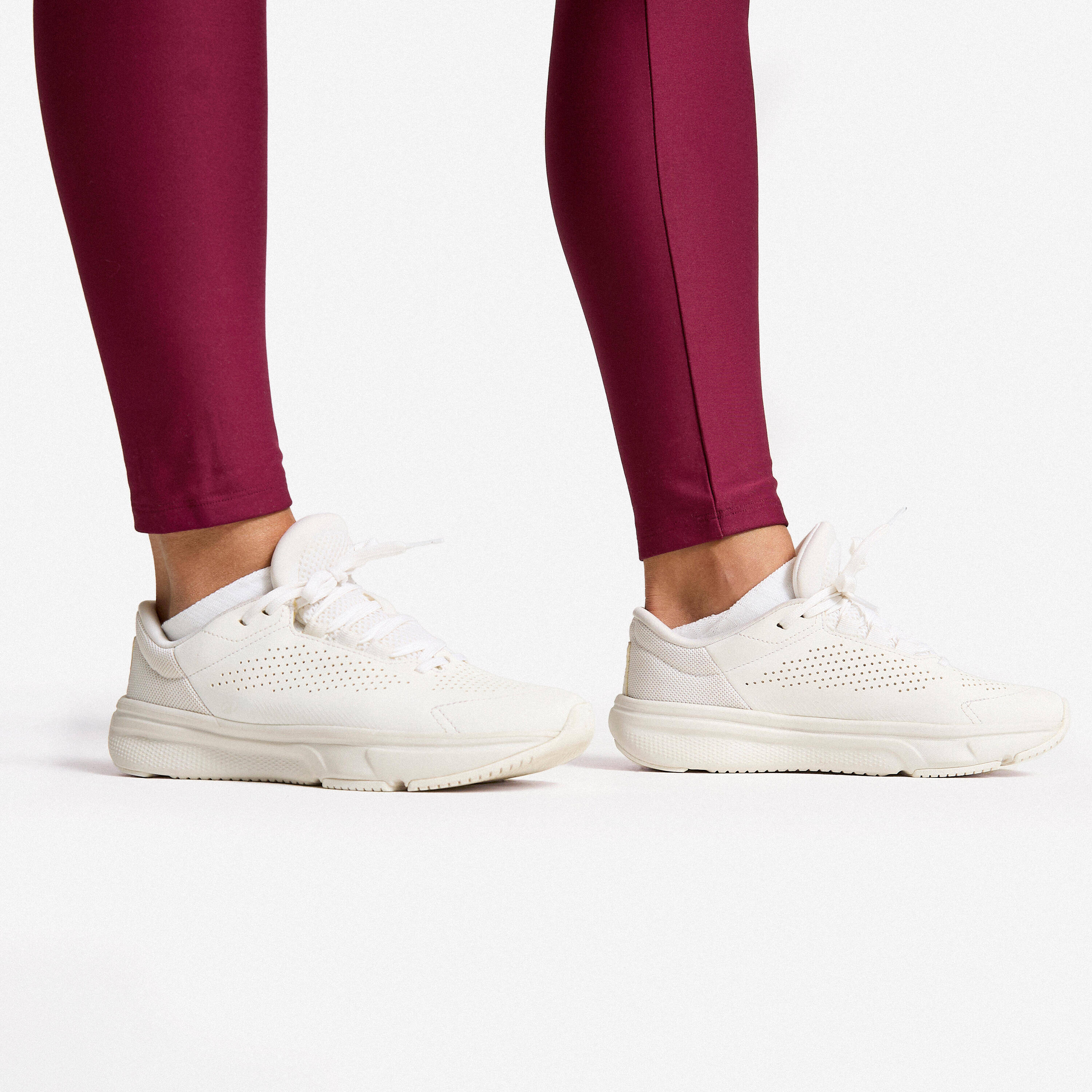 Women's High-Waisted Cardio Fitness Leggings - Plum -  5