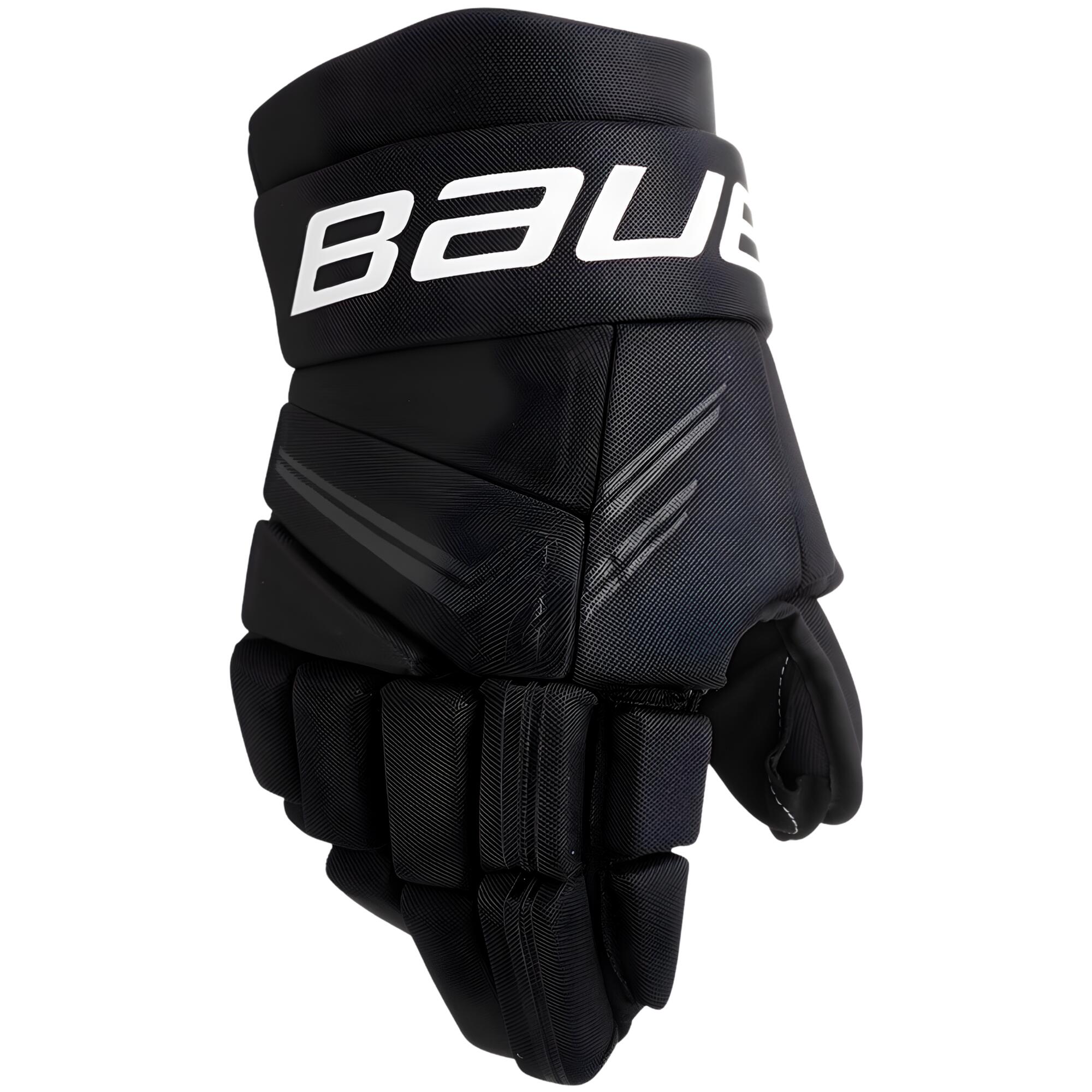 BAUER S24 X GLOVE SR - Seniorské hokejové rukavice, Černá 1/1