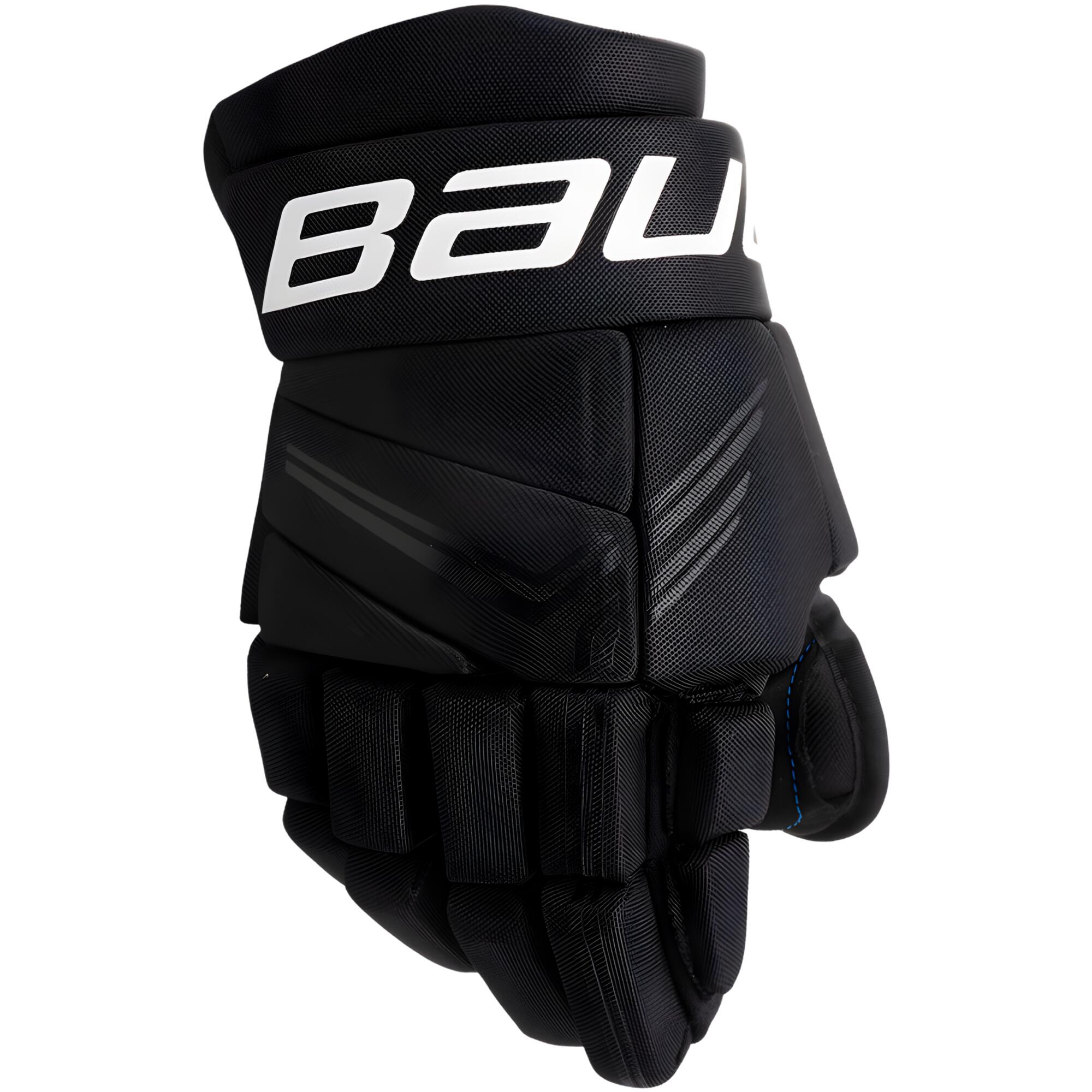 BAUER S24 X GLOVE INT - Juniorské/Intermediate hokejové rukavice, Černá 1/1