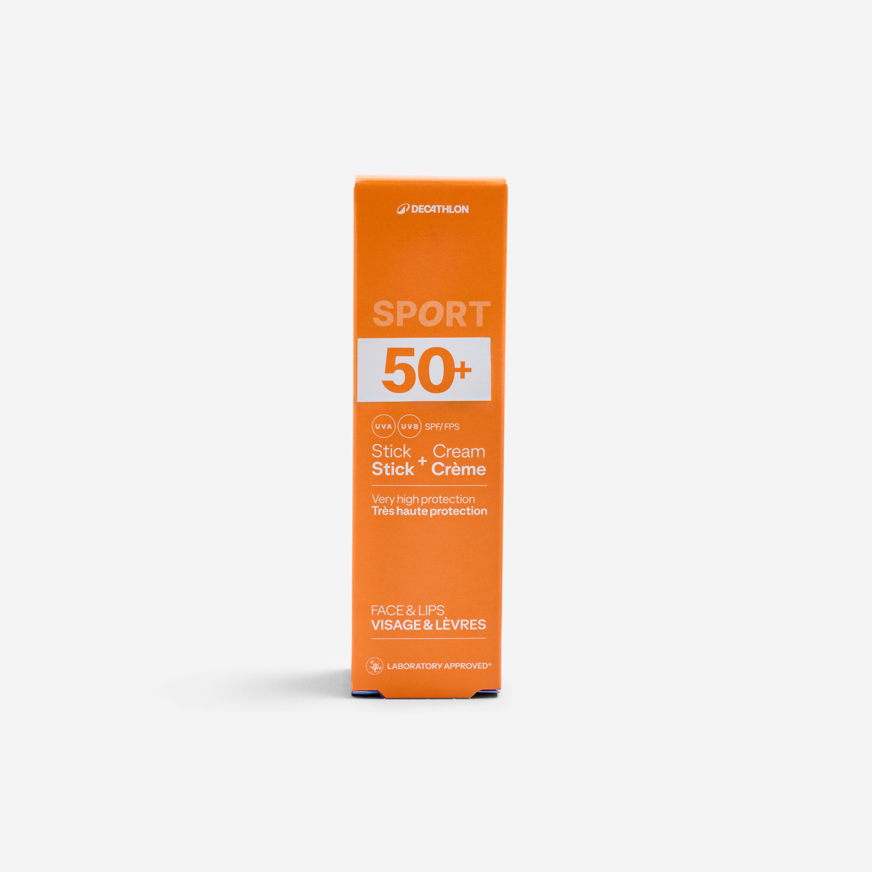 DECATHLON Krém na opaľovanie 20 ml a tyčinka na pery 4 g SPF50+ IP 50