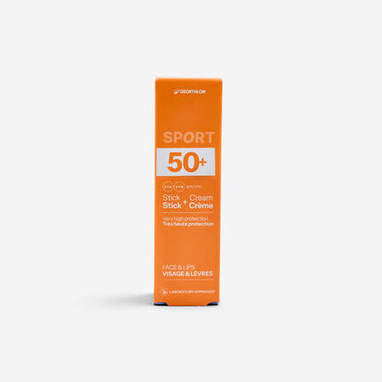 Duo crème solaire 20ml et stick lèvres 4g, SPF50+