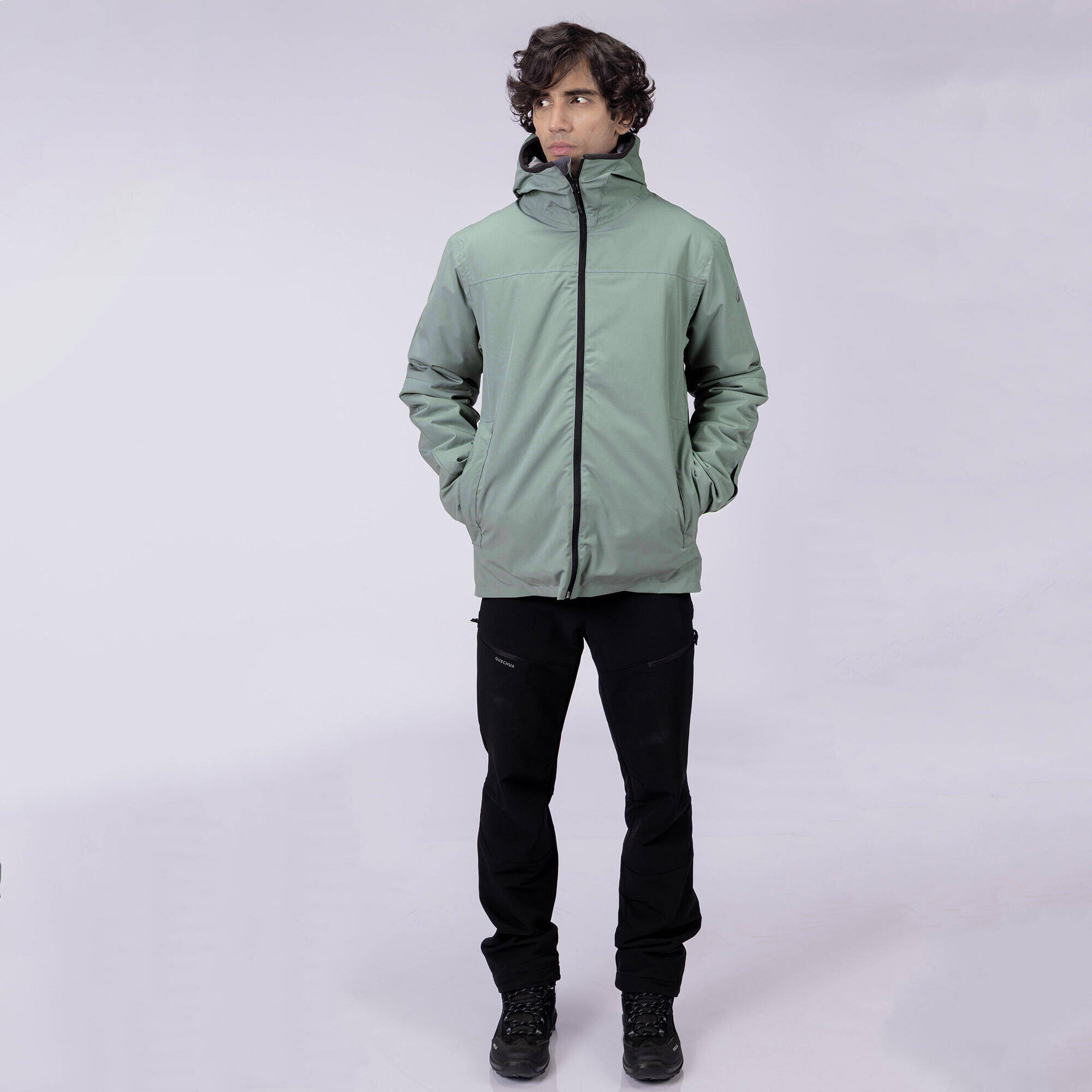 Men Winter Jacket for Skiing Green -10°C -  5
