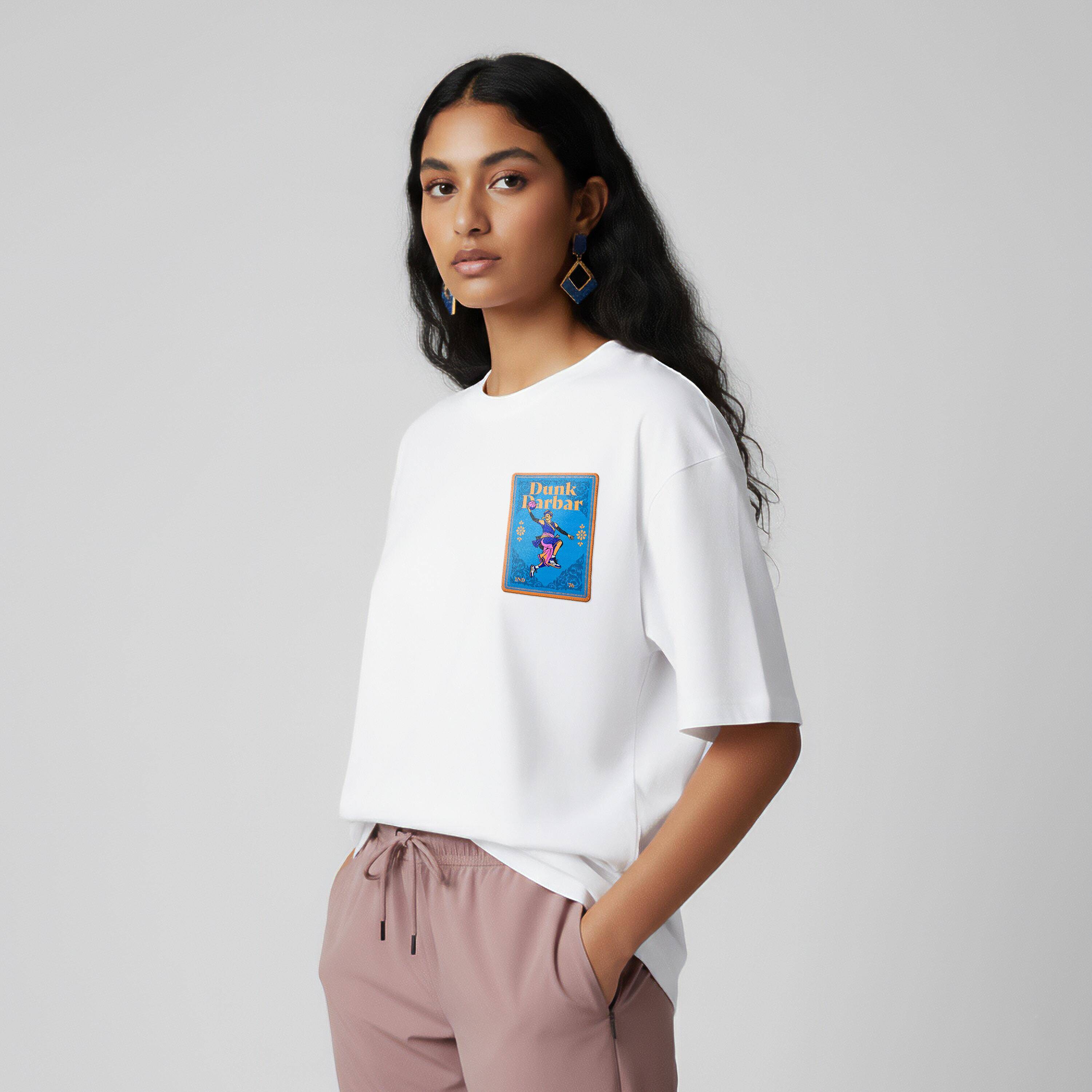 Unisex Oversized Cotton Graphic T-Shirt - Dunk Darbar -  4