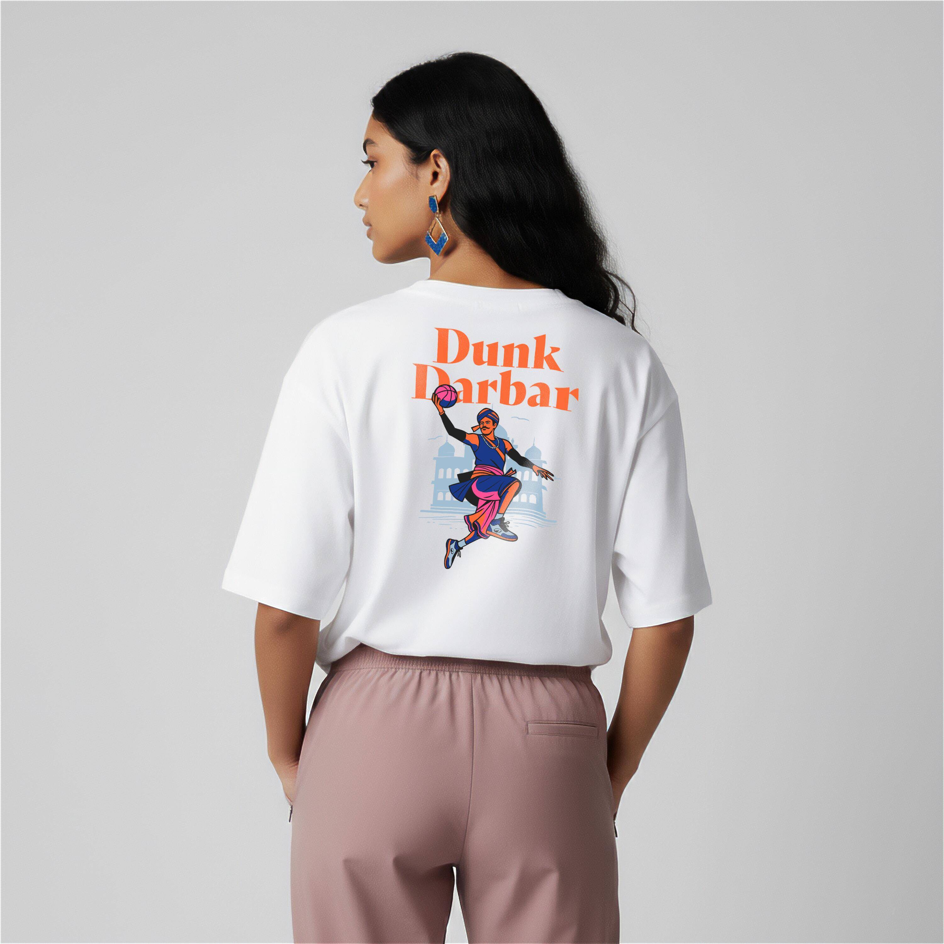 Unisex Oversized Cotton Graphic T-Shirt - Dunk Darbar -  2
